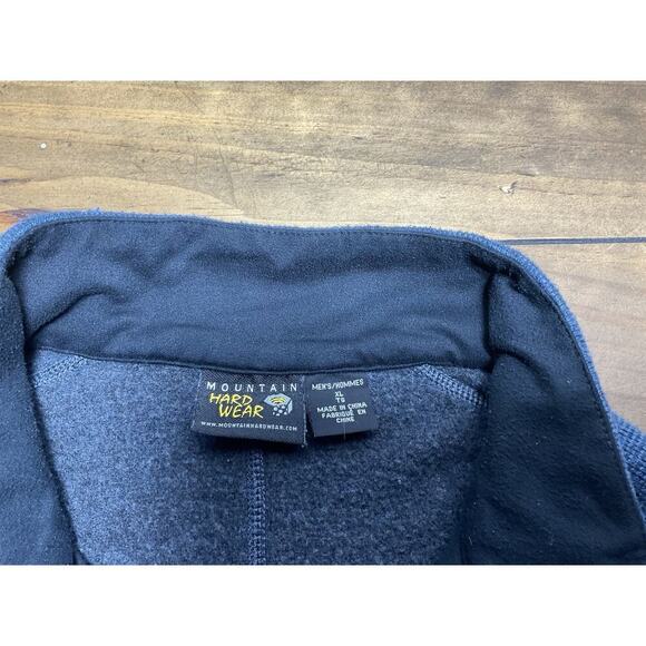Mountain Hardwear Sweater Mens XL Blue Wool Blend 1/4 Zip Pullover Outdoors - Picture 13 of 16